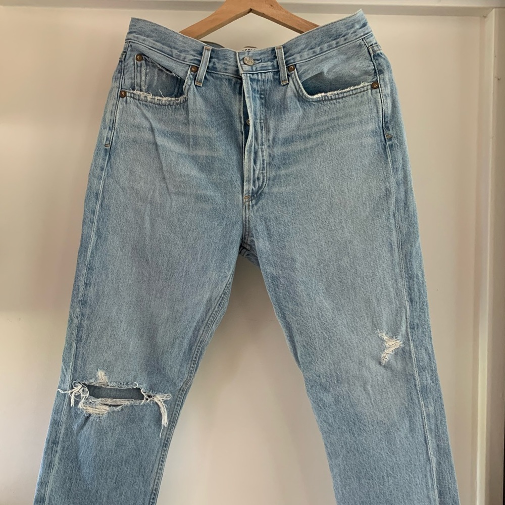 AGOLDE Riley High Rise Straight Crop Jeans - Picture 4 of 4